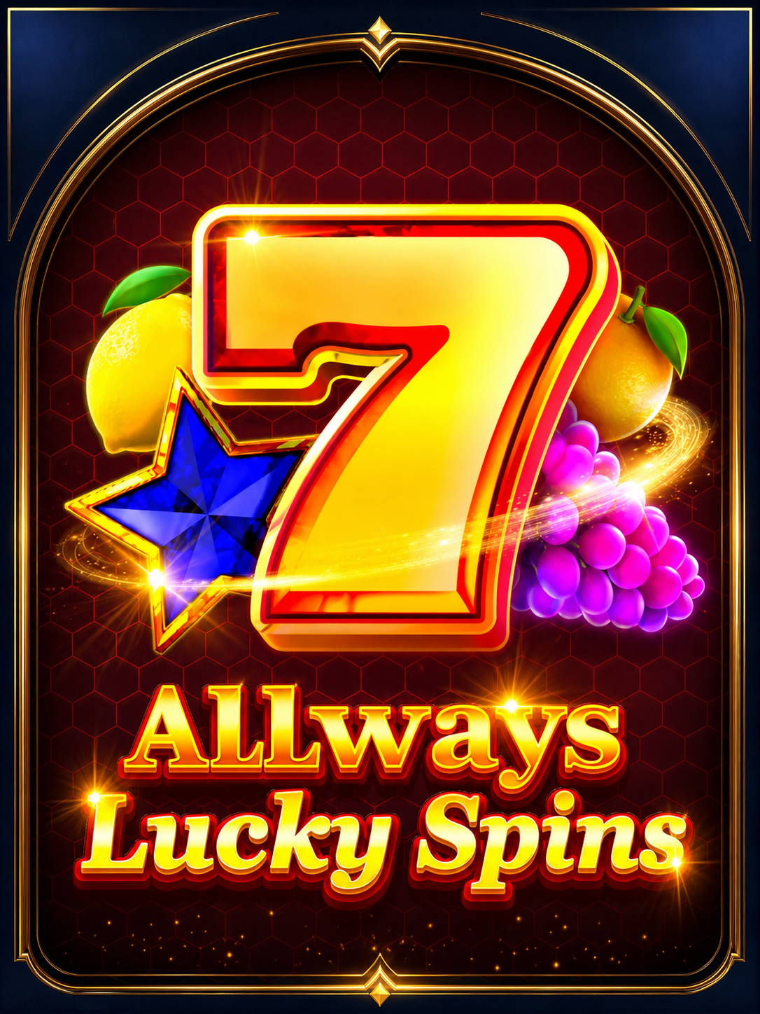 Allways Lucky Spins slot - retro fruit machine reels with the seven symbol and Golden Coin multiplier